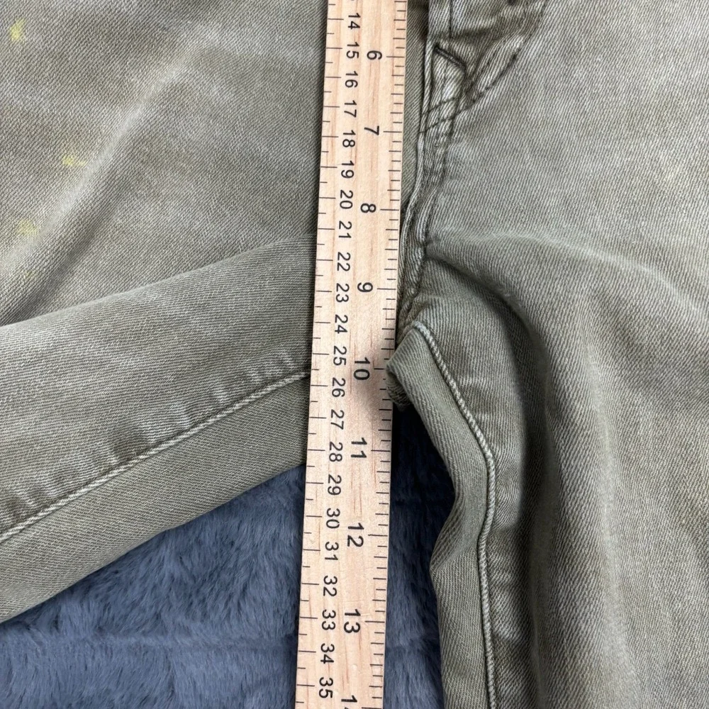 American Eagle Airflex+ Skinny Jeans Mens 29x34 Olive Green Khaki Stretch Denim